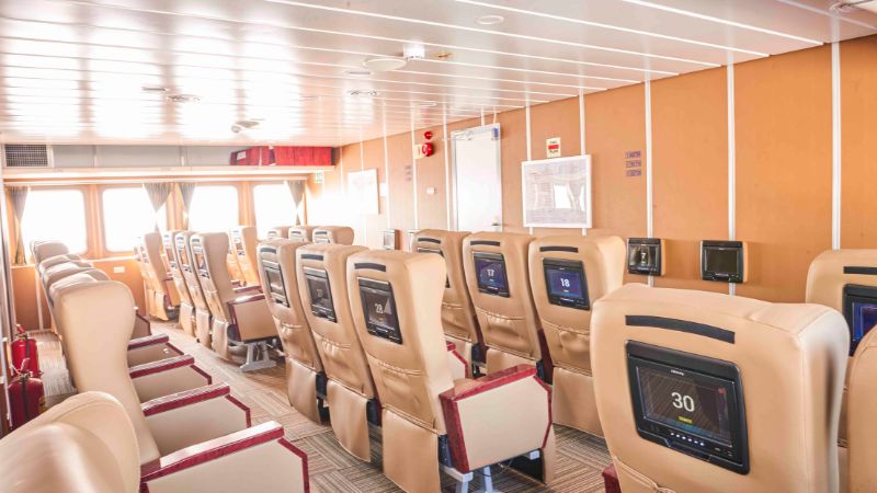Ghế VIP trên tàu Côn Đảo Express 36