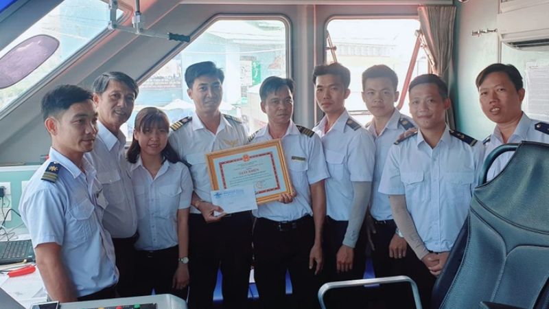 Thuyền viên tàu cao tốc Côn Đảo Express thuộc đội tàu Phú Quốc Express