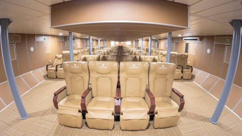 Khoang VIP sang trọng tiện nghi trên tàu Thăng Long